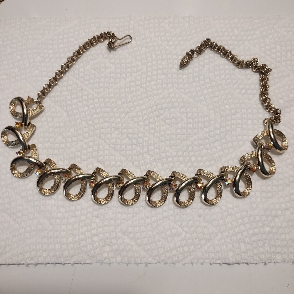 Vintage gold tone Pennino necklace